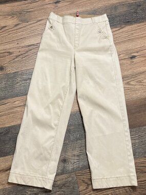 Women’s SPANX Stretch Twill Wide Leg Cropped Pant Size L/G L29